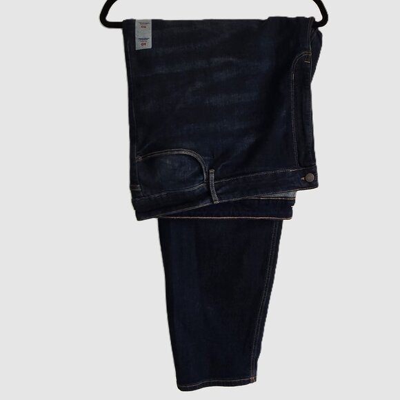 Old Navy Rockstar Dark Wash Super Skinny Jeans - Mid-Rise, Size 30 (4x) - Picture 3 of 7